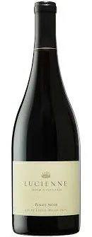 Bottle of Lucienne Smith Vineyard Pinot Noirwith label visible