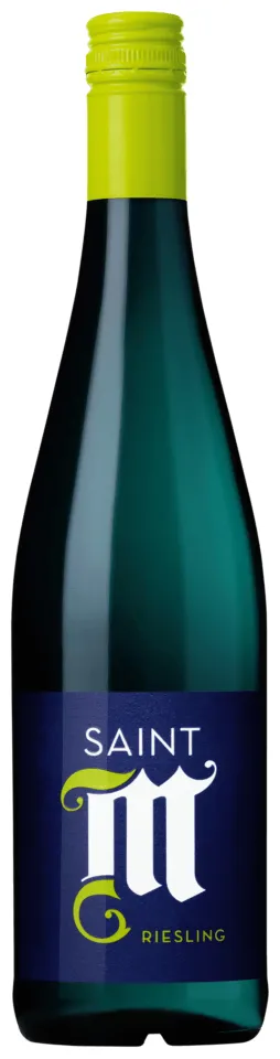 Bottle of Saint M - (Dr. Loosen) Rieslingwith label visible