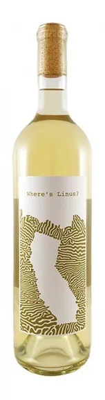 Bottle of Where’s Linus? Sauvignon Blancwith label visible