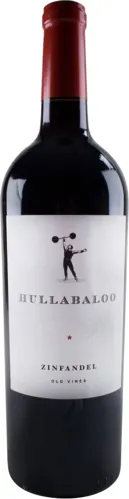 Bottle of Hullabaloo Zinfandel Old Vineswith label visible