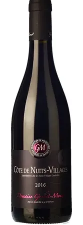 Bottle of Domaine Gachot-Monot Côte de Nuits-Villageswith label visible