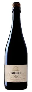 Bottle of Molo 8 Lambrusco Mantovanowith label visible