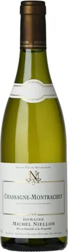 Bottle of Domaine Michel Niellon Chassagne-Montrachet Blancwith label visible