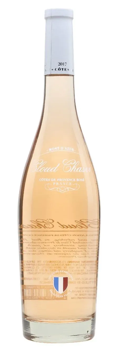 Bottle of Cloud Chaser Côtes de Provence Roséwith label visible