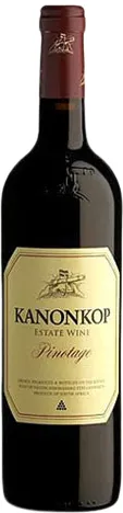 Bottle of Kanonkop Pinotagewith label visible