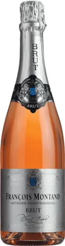 Bottle of Francois Montand Brut Roséwith label visible