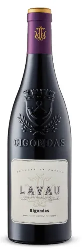 Bottle of Lavau Gigondaswith label visible