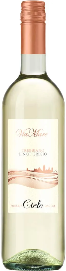 Bottle of Cielo e Terra Trebbiano - Pinot Grigiowith label visible