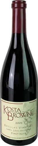 Bottle of Kosta Browne Rosella's Vineyard Pinot Noir from search results