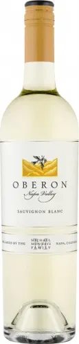 Bottle of Oberon Sauvignon Blancwith label visible