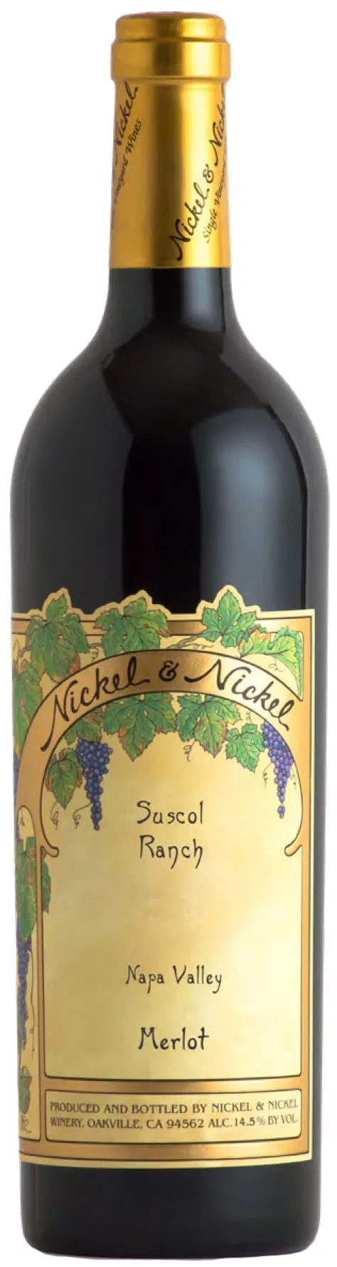 Bottle of Nickel & Nickel Suscol Ranch Merlot from search results