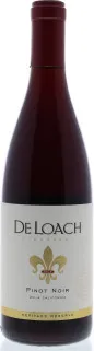 Bottle of DeLoach Heritage Reserve Pinot Noirwith label visible