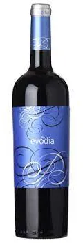 Bottle of Evodia Old Vines Garnachawith label visible