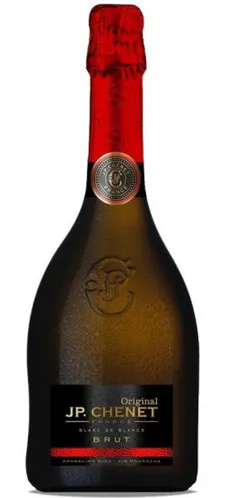 Bottle of JP. Chenet Original Blanc de Blancs Brutwith label visible