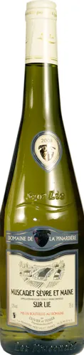 Bottle of Domaine de La Pinardière Muscadet Sèvre et Maine Sur Liewith label visible