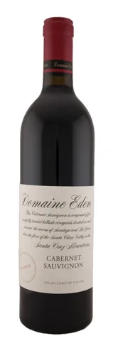 Bottle of Mount Eden Vineyards Domaine Eden Cabernet Sauvignonwith label visible