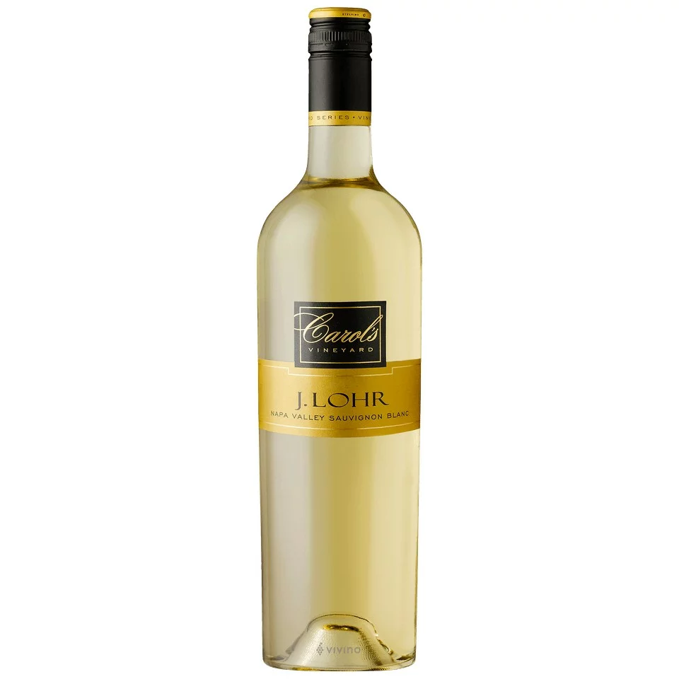 Bottle of J. Lohr Vineyards & Wines Carol’s Vineyard Sauvignon Blancwith label visible