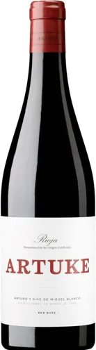 Bottle of Artuke Rioja Tintowith label visible