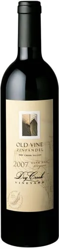 Bottle of Dry Creek Vineyard Zinfandel Old Vinewith label visible