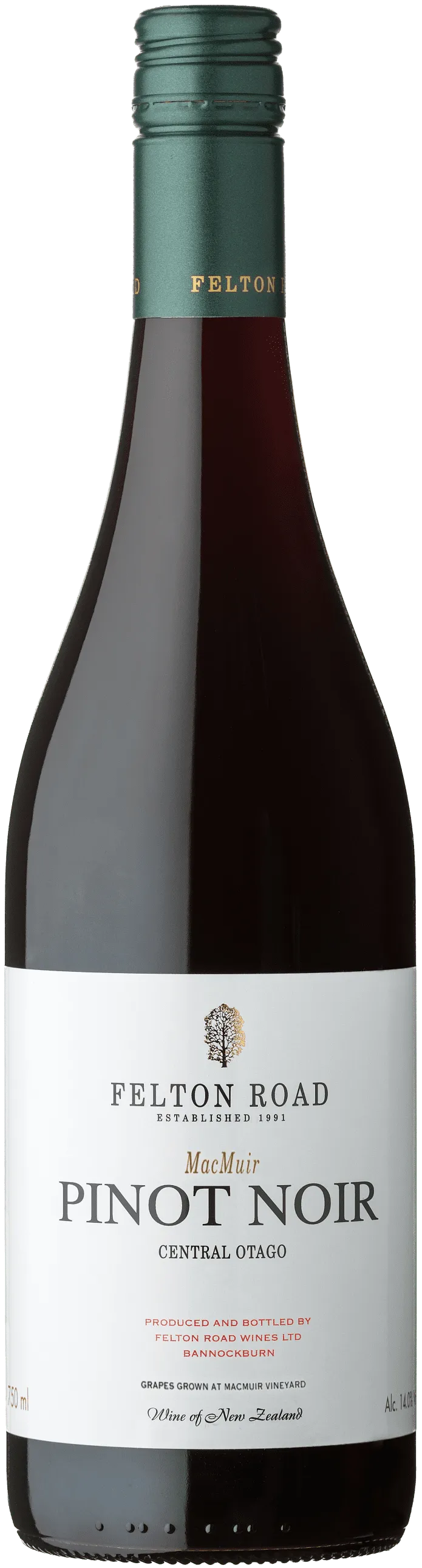 Bottle of Felton Road MacMuir Pinot Noir from search results