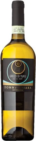 Bottle of Donnachiara Greco di Tufowith label visible