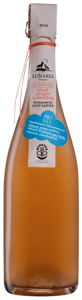 Lunaria Ancestrale Pinot Grigio Spumante Biodinamico Brut Nature Pet Nat