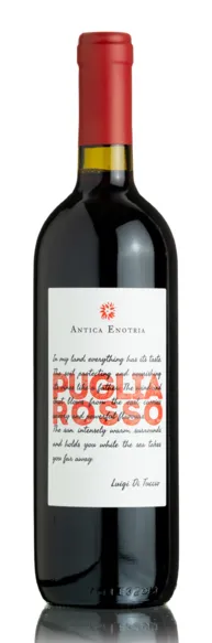 Bottle of Antica Enotria Rossowith label visible