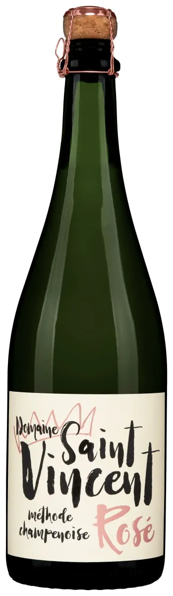 Bottle of Domaine Saint-Vincent Brut Roséwith label visible