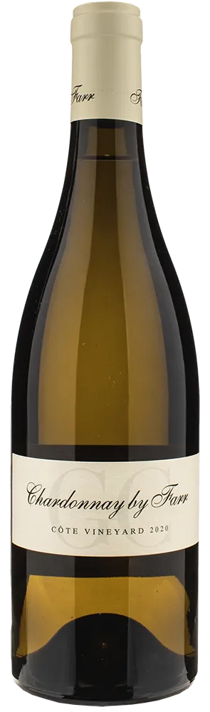 Bottle of By Farr Côte Vineyard Chardonnaywith label visible