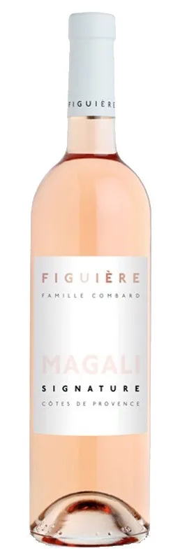 Bottle of Figuière Magali Signature Côtes de Provence Roséwith label visible