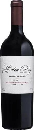 Bottle of Martin Ray Diamond Mountain District Cabernet Sauvignonwith label visible