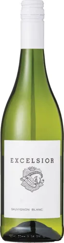 Bottle of Excelsior Sauvignon Blancwith label visible