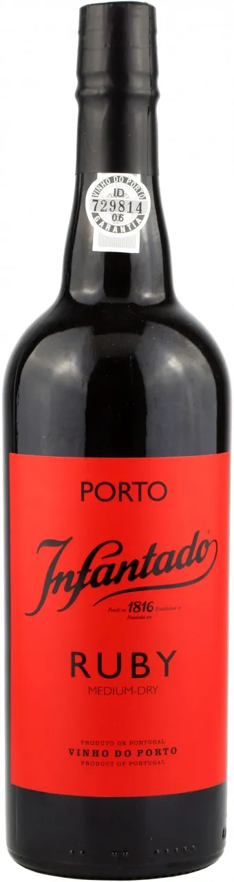 Bottle of Quinta do Infantado Ruby Portowith label visible