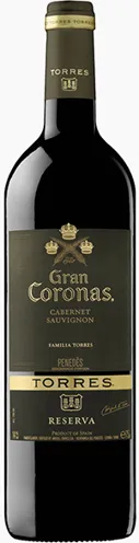 Bottle of Familia Torres Gran Coronas Reserva Cabernet Sauvignon from search results