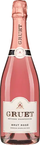 Bottle of Gruet NV Brut Roséwith label visible