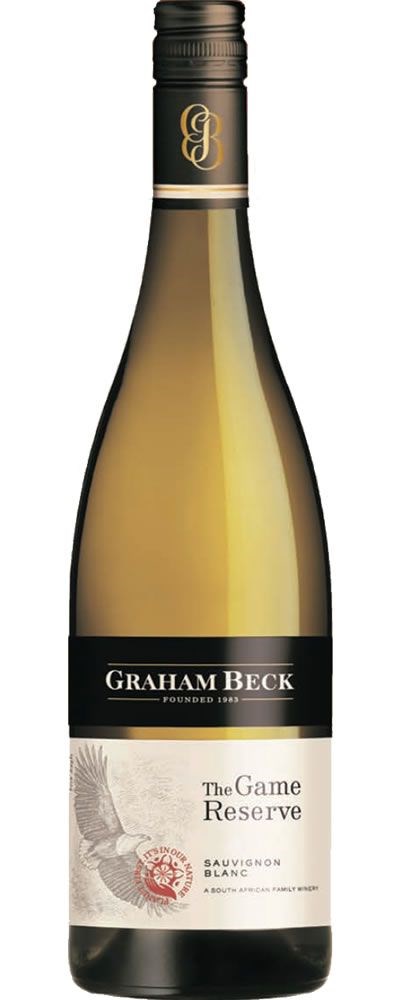 Bottle of Graham Beck The Game Reserve Sauvignon Blancwith label visible