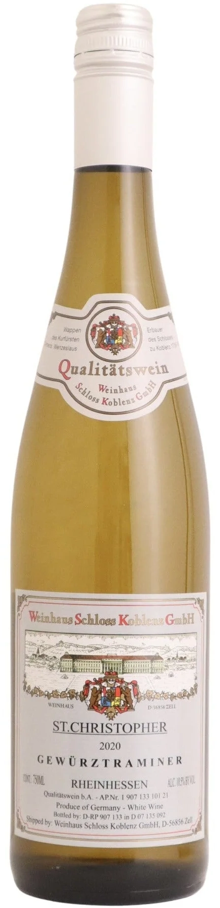 Weinhaus Schloss Koblenz St. Christopher Gewürztraminer