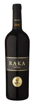 Bottle of Raka Quinarywith label visible