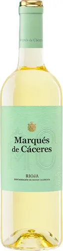 Bottle of Marqués de Cáceres Rioja Blancowith label visible