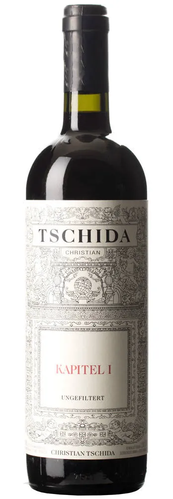 Bottle of Christian Tschida Kapitel Iwith label visible