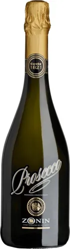 Bottle of Zonin Proseccowith label visible