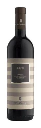 Bottle of Fontanafredda Ebbio Langhe Nebbiolowith label visible