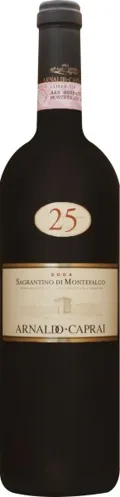 Bottle of Arnaldo-Caprai 25 anni Montefalco Sagrantinowith label visible