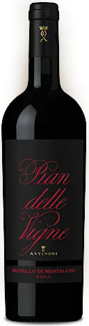 Bottle of Antinori Pian delle Vigne Brunello di Montalcinowith label visible