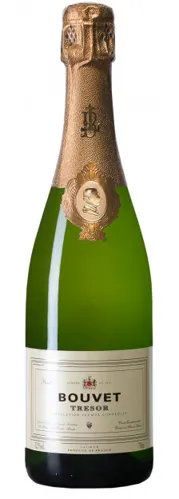 Bottle of Bouvet-Ladubay Brut Saumurwith label visible
