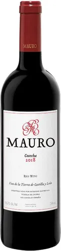 Bottle of Bodegas Mauro Redwith label visible