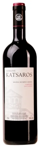 Bottle of Katsaros Cabernet Sauvignonwith label visible