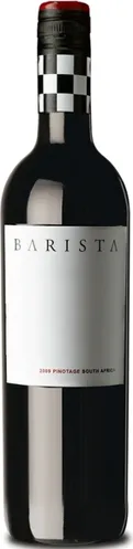 Bottle of Barista Pinotagewith label visible