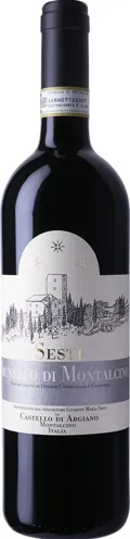 Bottle of Sesti Brunello di Montalcinowith label visible