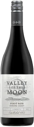 Bottle of Valley of the Moon Pinot Noirwith label visible